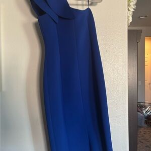 Eliza J One Shoulder Royal Blue Dress